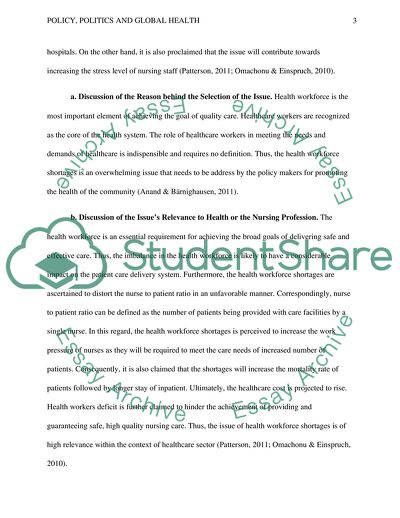 Policy, Politics, and Global Health