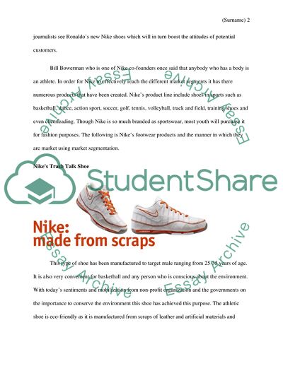 Nike Market Segmentation