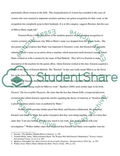 Einsteins Wife - The Controversy