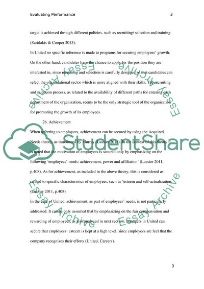 Evaluating Performance through Motivation and Ethics: United Airlines
