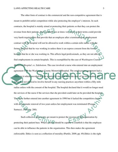 Laws Affecting Health Care