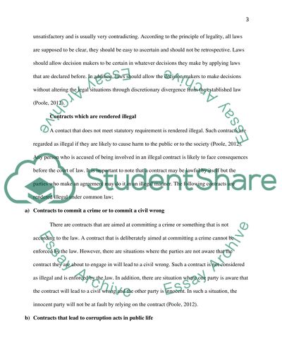 Contract Law, Laws Relating to Legality