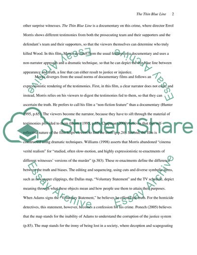 Truth, History and The Thin Blue Line