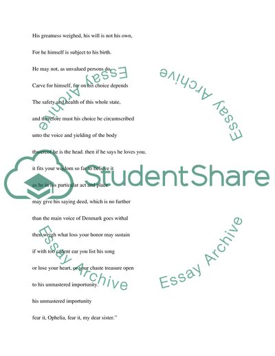 Hamlet by William Shakespeare