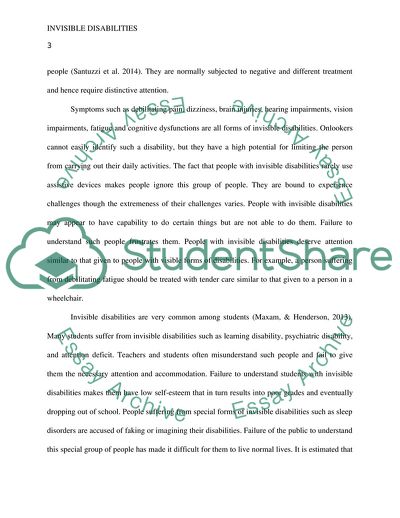 Invisible Disabilities