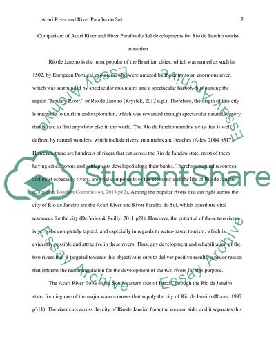 Acari River and River Paraba Do Sul Developments