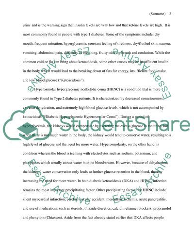 Diabetic Ketoacidosis v Hyperglycamic Hyperosmolar State