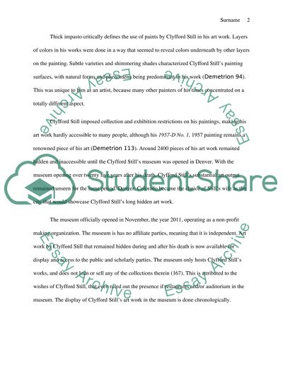 About Clyfford Stills art work and his museum in Denver