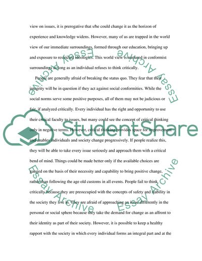 A Worldview of Individuals