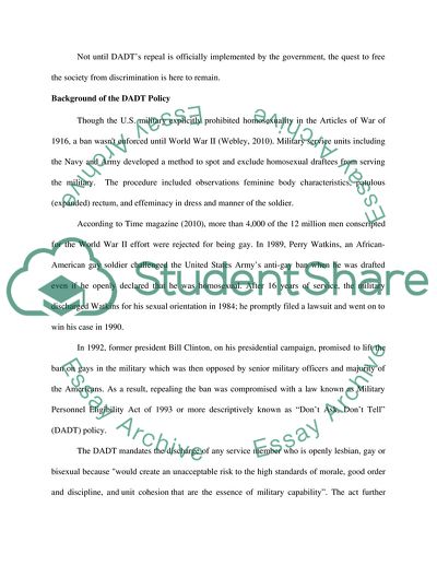 Repeal of Dont Ask, Dont Tell