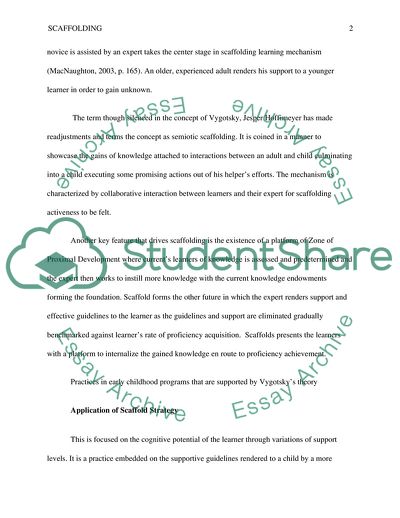 Exploration of Scaffolding Learning