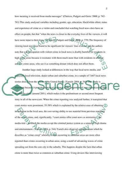 The Media Shape Our Perception of Crime and the Criminal Justice System