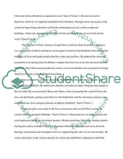 From Saul to Paul: Saul of Tarsus Conversion