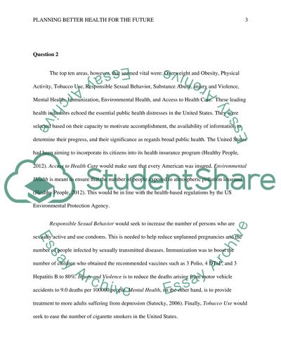 Planning Better Health for the Future