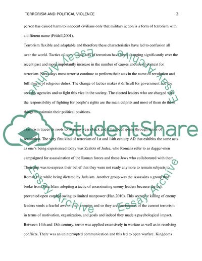 Terrorism and Political Violence