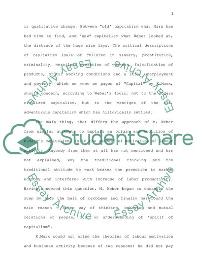 Marx and Weber on the Transition to Capitalist Modernity