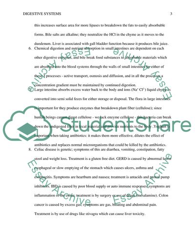 Digestive system Lab Report Example | Topics and Well Written Essays
