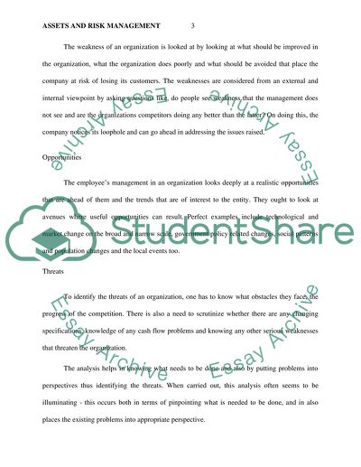 Assets and Risk Management