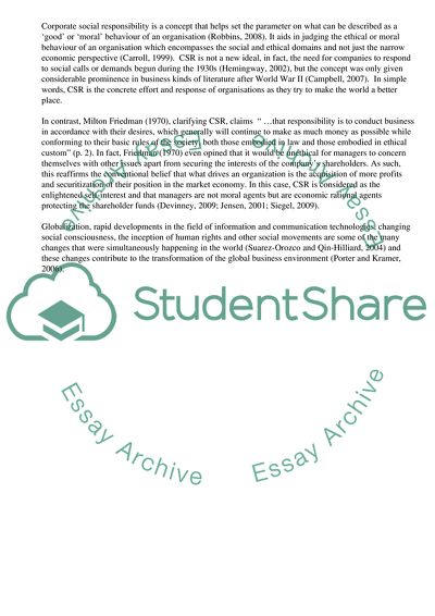 Corporate Social Responsibility: An Evaluation of Its Relevance in the 21st Century