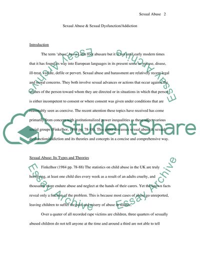 Sexual Abuse and Sexual Dysfunction/