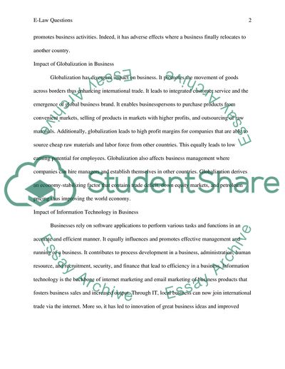 E-law questions part 1