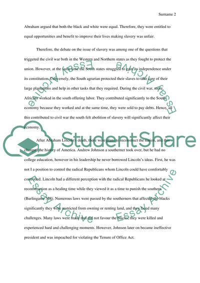 Abraham Lincoln View of slavery