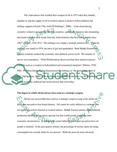 The Political Influence of Oil