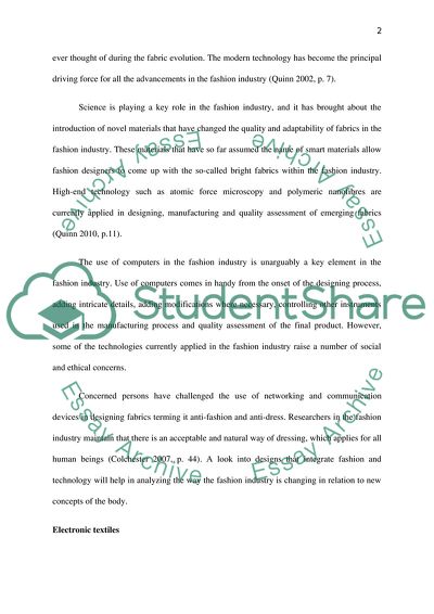 Fashion and technology