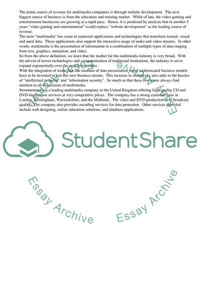 Current Multimedia Business Conditions