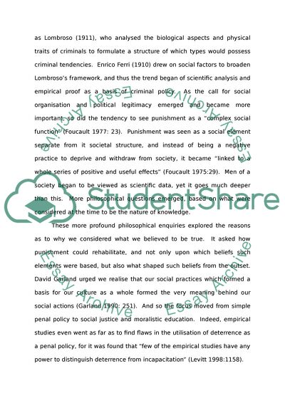 The Criminal Justice Policy