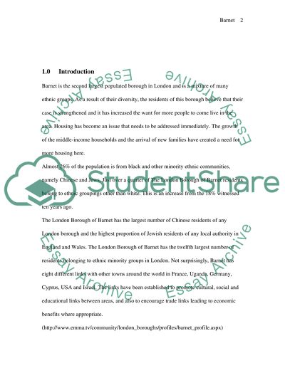 Populated Borough Barnet