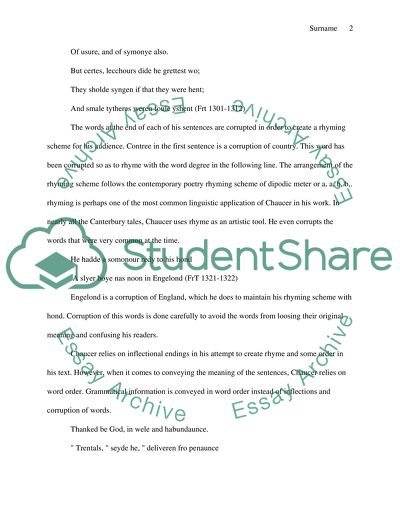 Chaucers Canterbury Tales