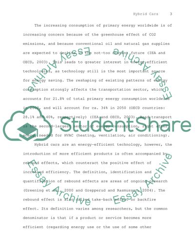 Hybrid Cars Technology