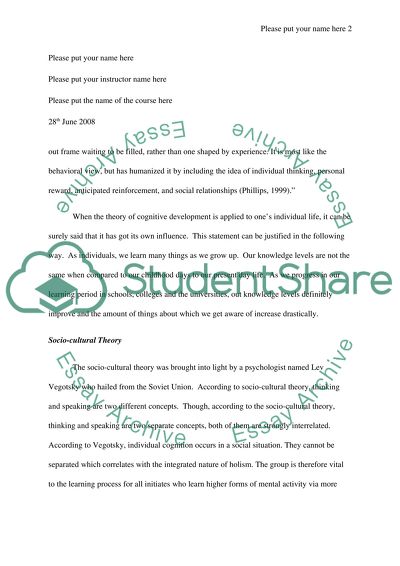 Theories of Development