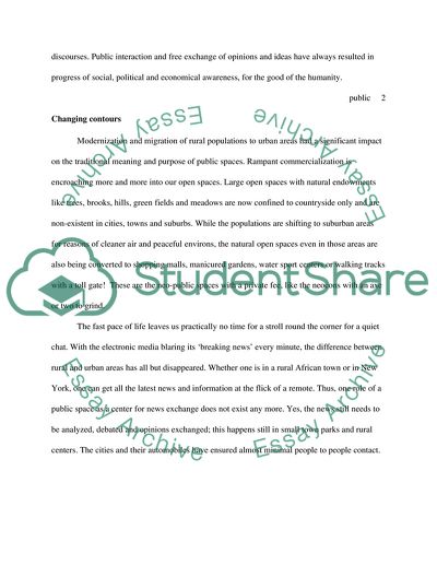 How should we use the public space