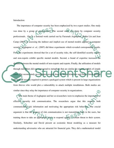 The Importance of Computer Security