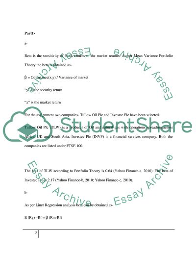 Decision Making Process in the Field of Finances