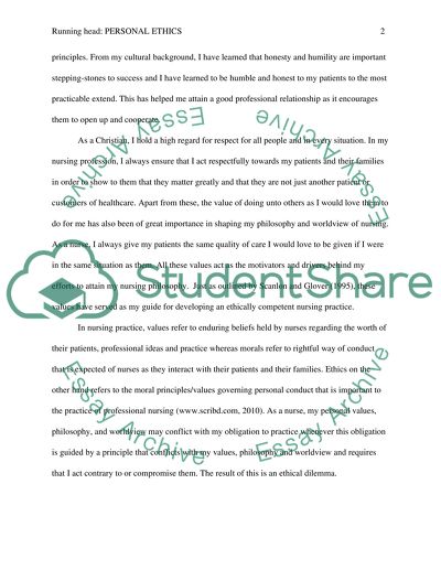 Values and Ethics in Nursing