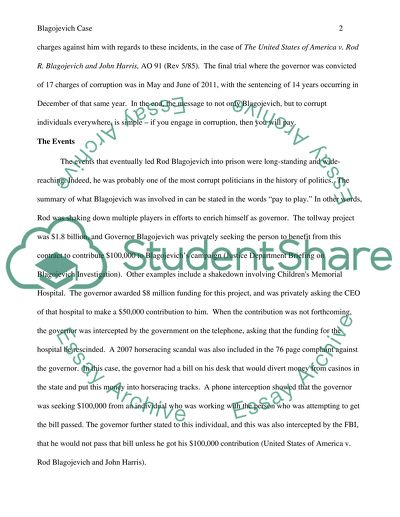 Governor Rod Blagojevich