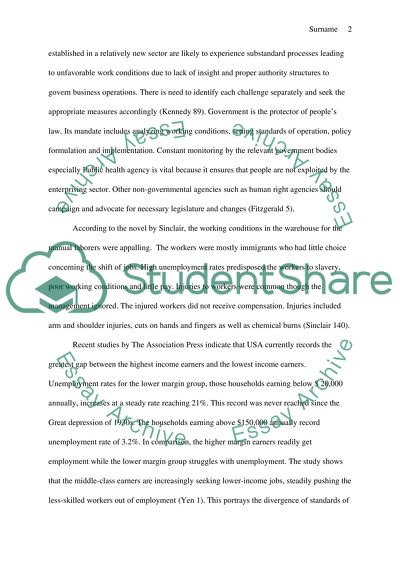 The Jungle by Upton Sinclair : Immigrant labourers in slaughtering house