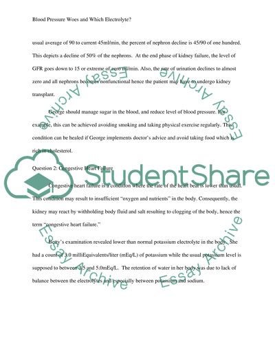 Blood Pressure Woes and Which Electrolyte