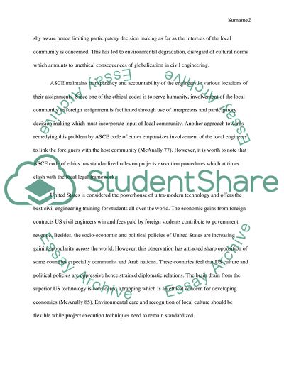 Ethics and the ASCE Report Card for Americas Infrastructure