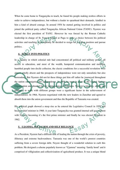 Biography of Julius Nyerere