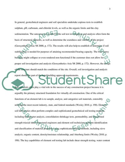 Soil and Concrete Test