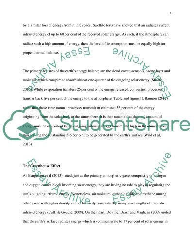 The Regulation of the Atmospheres Energy
