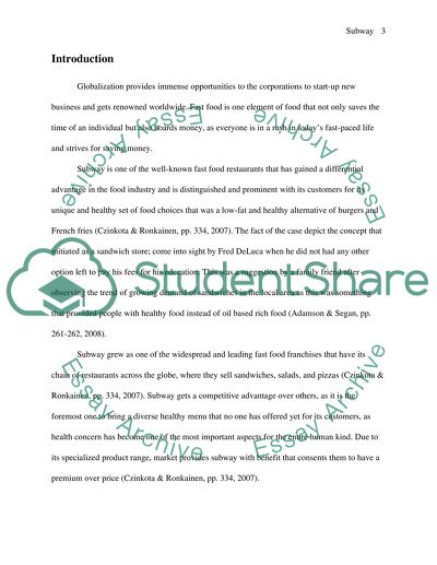 Basic Growth Strategies Implemented by Subway to Grow