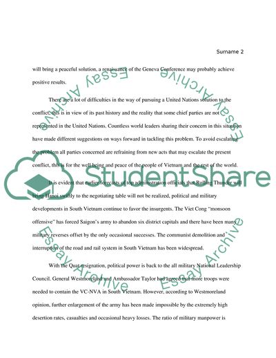 Americas Diplomacy during the Vietnam War