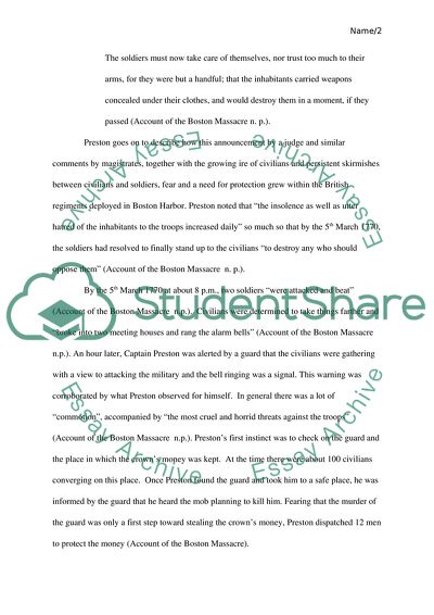 The Boston Massacre from Two Perspectives