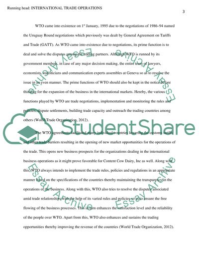 International Trade Operations