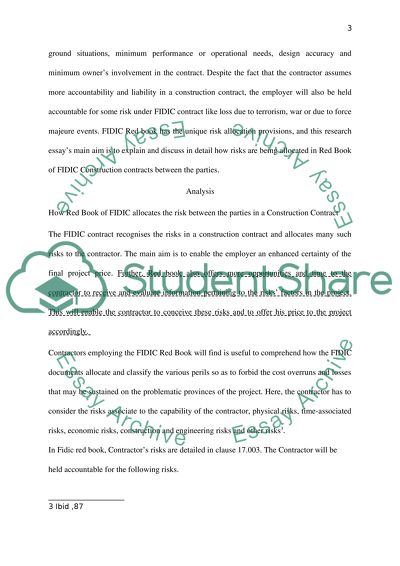 Contract In Fidic Red Book
